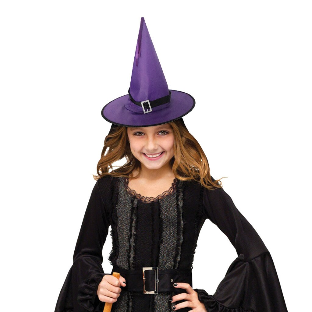 Halloween Funny Hat Prom Party Hat Decoration Strappy Hat Witch Hat Children Kids Hat#D3
