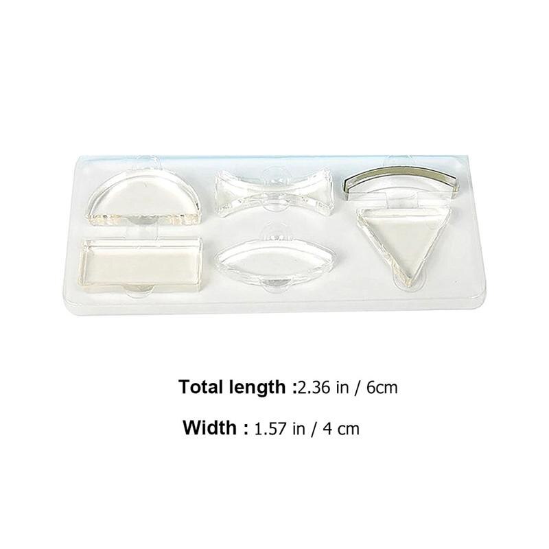 1 Set 6Pcs Optical Lens Kit Physics Teaching Optical Equipment (Transparent)