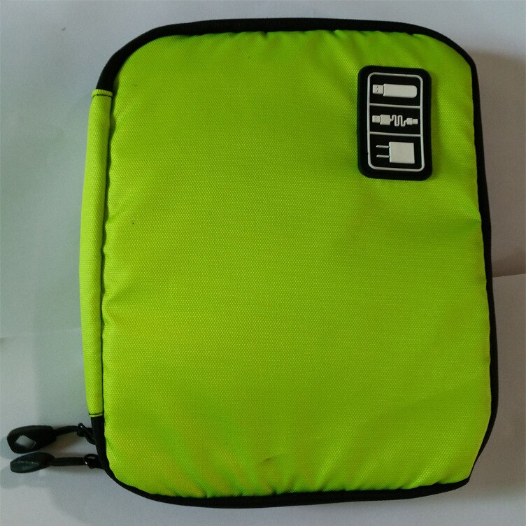 Mara's Dream Electronic Accessories Travel Bag Nylon Travel Organizer Line SD Card USB Cable Digital Device Bags: Green