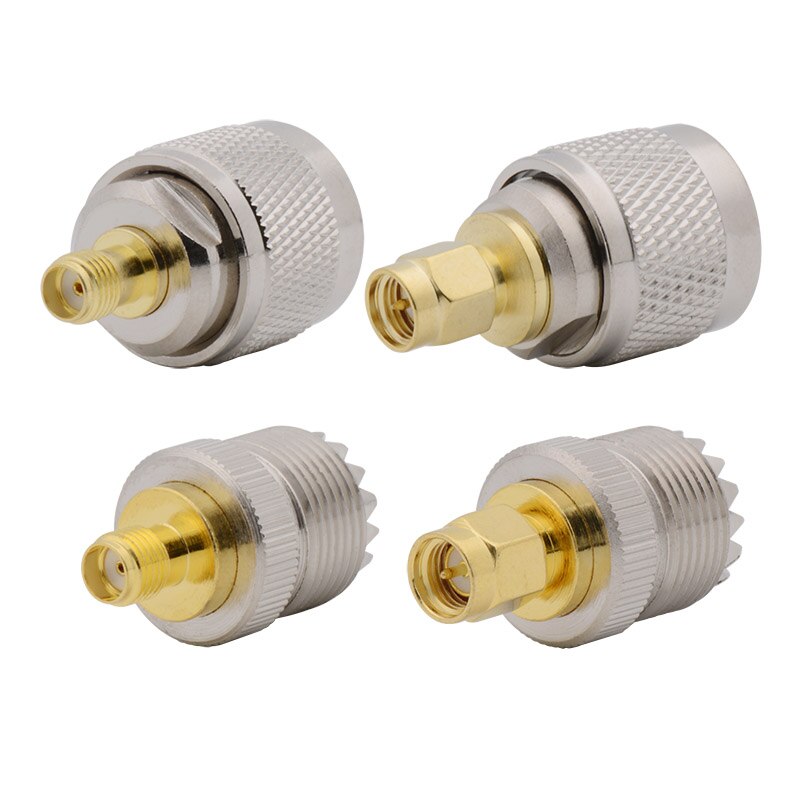 Adaptateur RF Coaxial SMA mâle-femelle vers UHF SMA-UHF PL259 SO-PL-259 SO239 mâle-femelle, 4 pièces/lot, 239