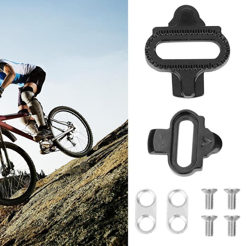 Camping Mini Bike Self-locking Pedal Cleats Set Cycling Pedal Accessories Steel Screws For Bicycle Cleat