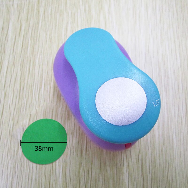 5cm 3.8cm 2.5cm round shape craft punch set children manual DIY hole punches cortador de papel de scrapbook school circle punch: B