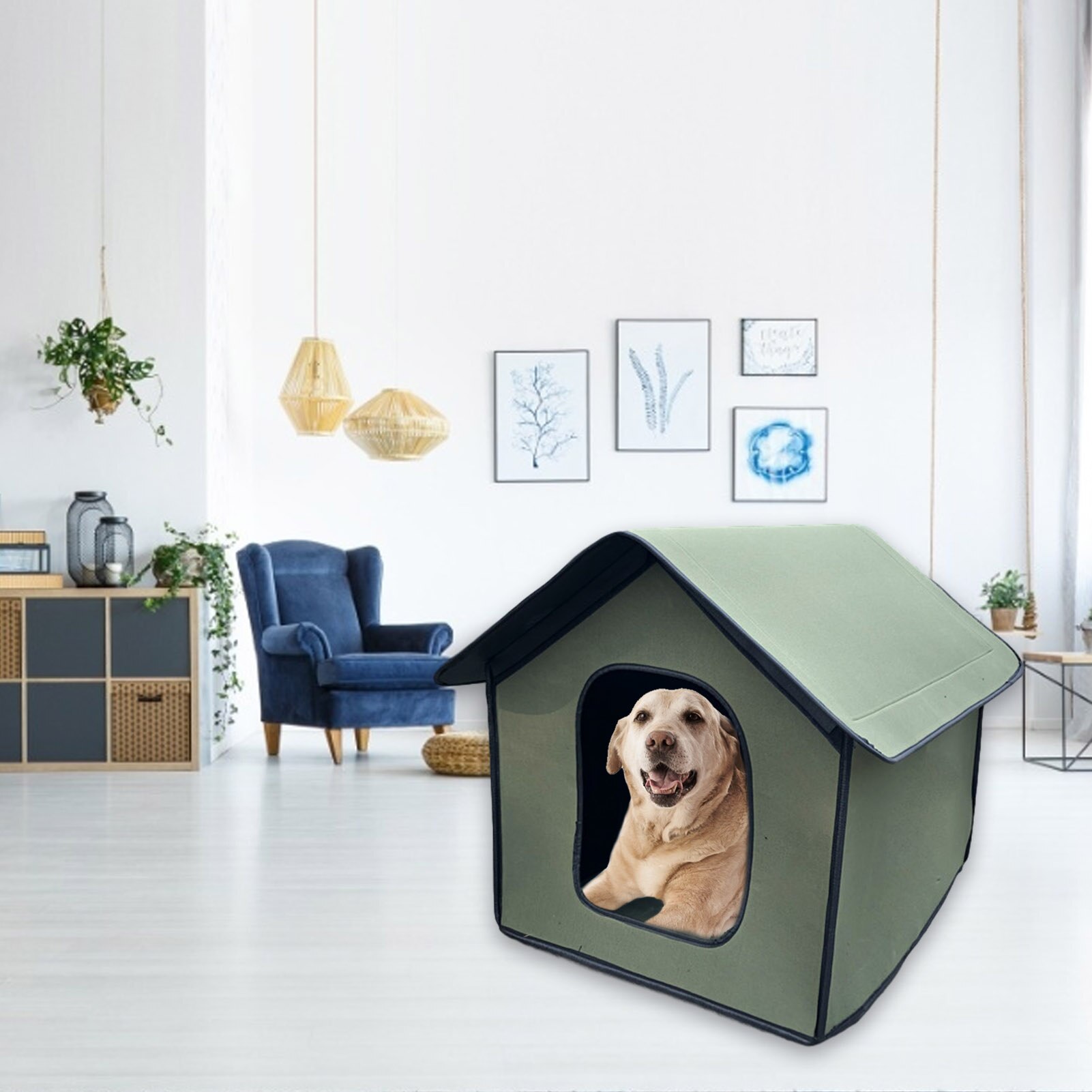 Large Outdoor Dog House Waterproof Weatherproof Dog House Foldable Pet Shelter For Pets Litter Villa Tent