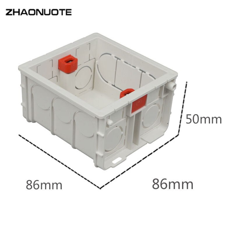 Type 86 Splicing Cassette Wall Switch Socket Junction Box PVC Concealed Bottom Box Wire Project Case