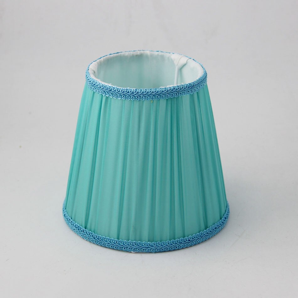 abat-jour bleu clair, couvercle d'ombre, E14