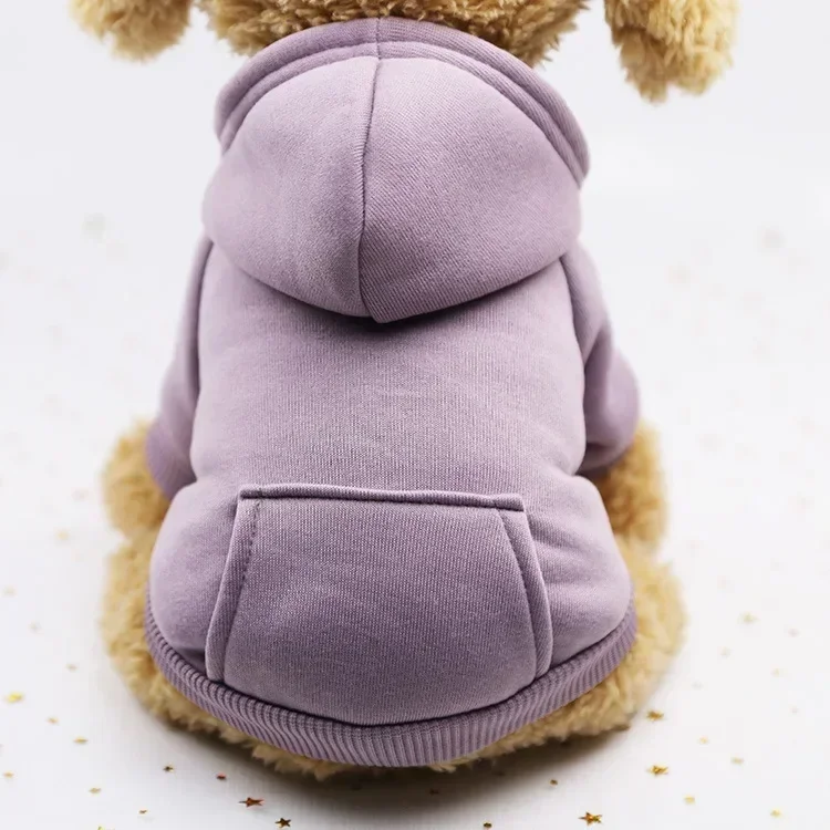 Artykuły dla psów Ubrania dla szczeniąt średnich małych ras Zimowa ciepła bluza z kapturem Buldog francuski Teddy Kostium dla zwierząt: XL / Niebieski