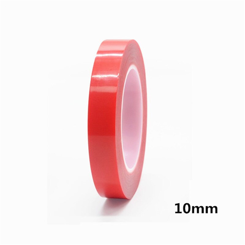3m Red Double Sided Adhesive Tape High Strength Acrylic tape Gel Transparent No Traces Sticker for Car Auto Interior Fixed