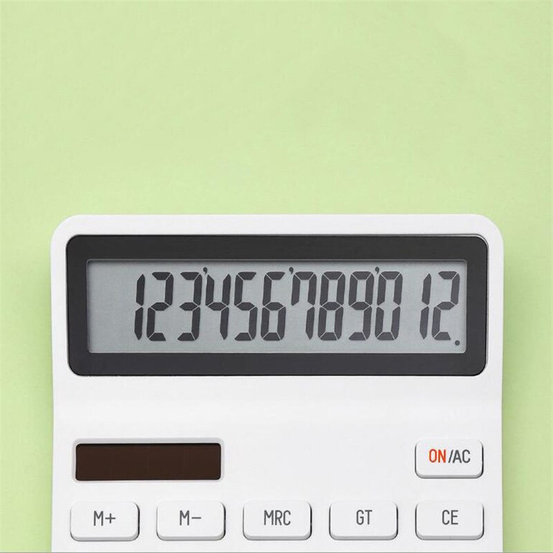 Calculadora de sobremesa LEMO Original Xiaomi fotoeléctrica Dual Dive 12 Pantalla de números apagado automático para negocios de oficina y finanzas