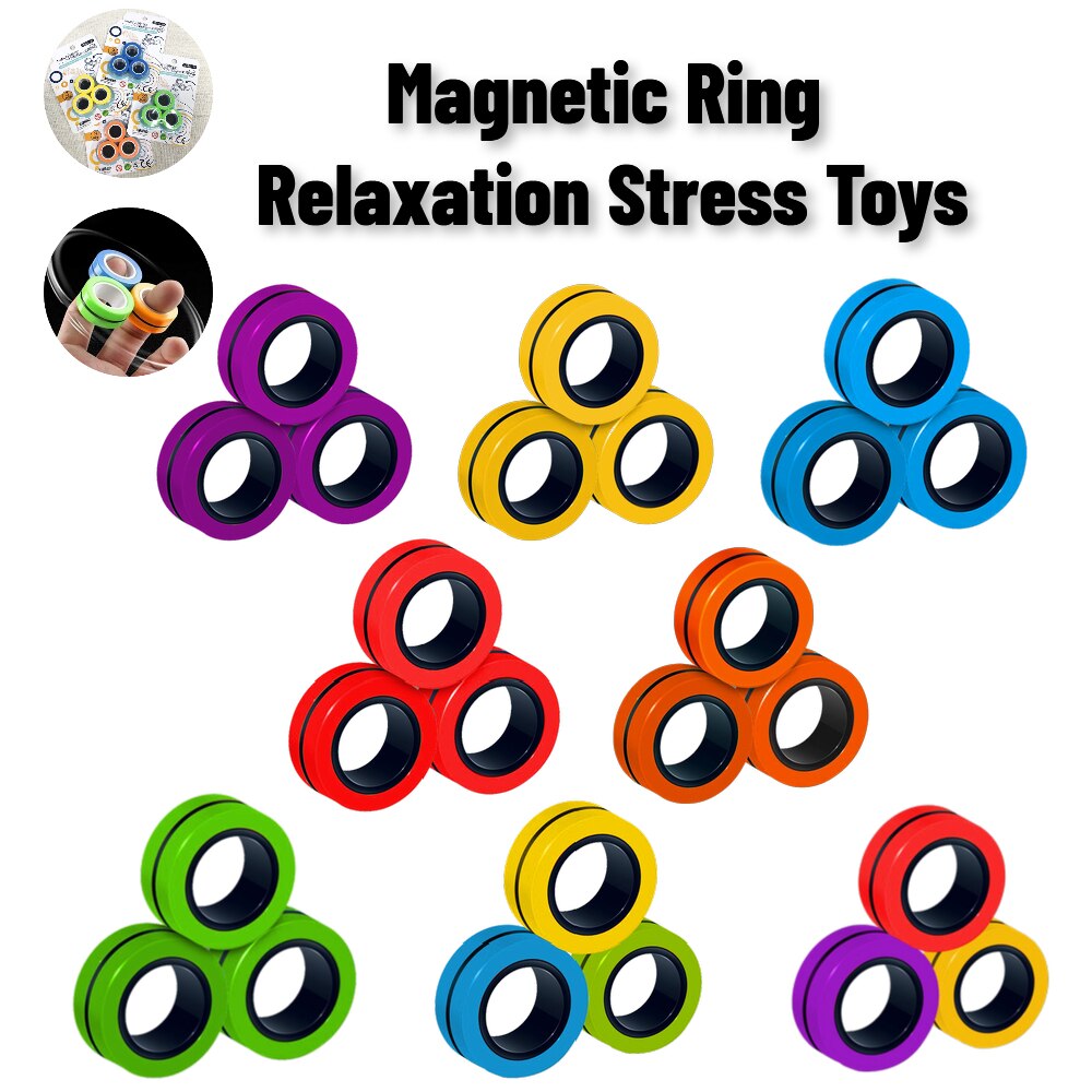 Magnetische Armband Ring Entpacken Spielzeug Magie Ring Requisiten Werkzeuge Dekompression spielzeug stress cube Spielzeug entspannung stress Ringe