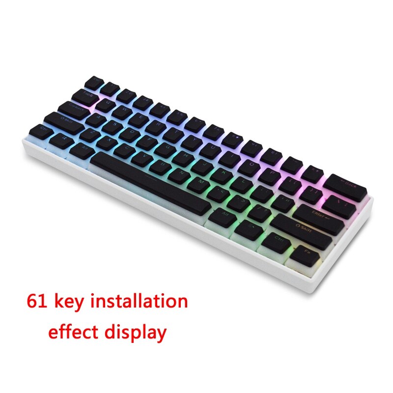 Two-Color RGB Translucent Keycaps PBT XDA Height Pudding OEM Keycap 108 Keys for cherry Mx Switches Mechanical Keyboard
