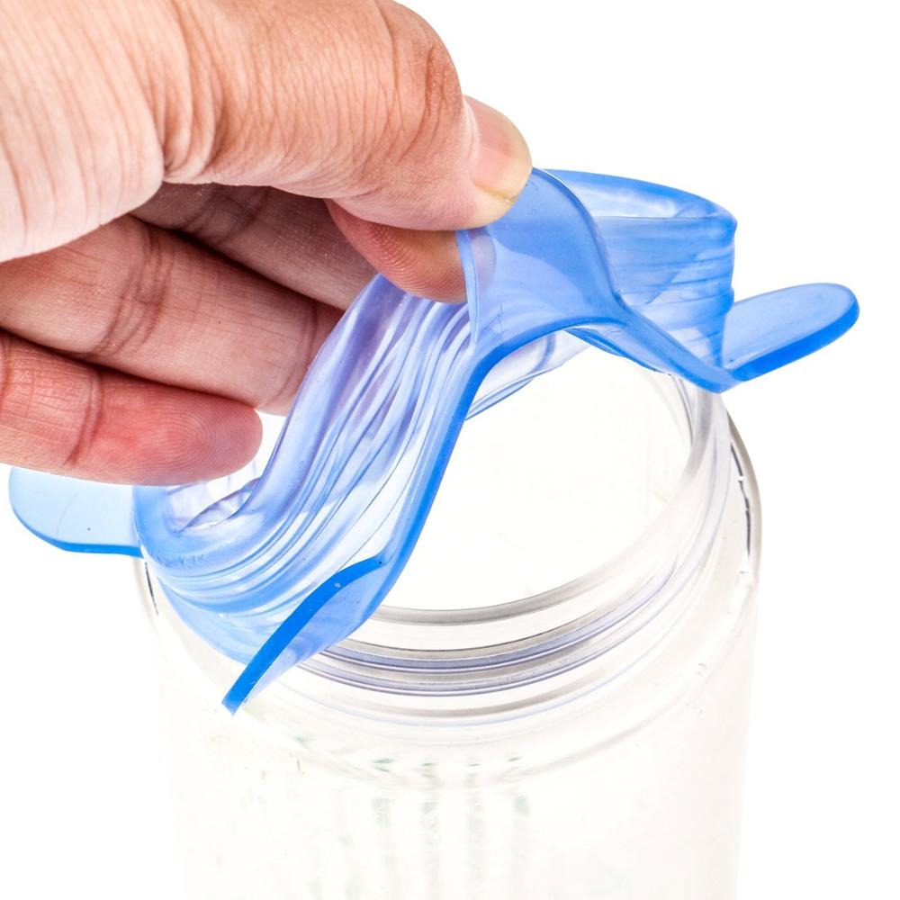 6 stuks herbruikbare siliconen rekdeksels universele deksel siliconen voedselfolie kom pot deksel dop siliconen deksel pan lip keukenaccessoires