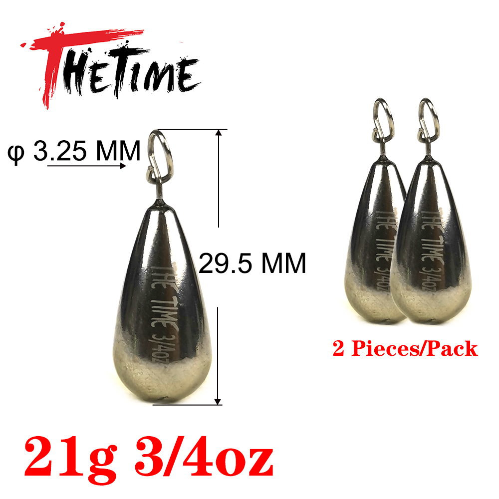 THETIME 1,8-21g, pesas de plomo para pesca de tiro directo, señuelo suave, aparejo libre, conector de gancho, plomos de línea para accesorios de pesca de lubina