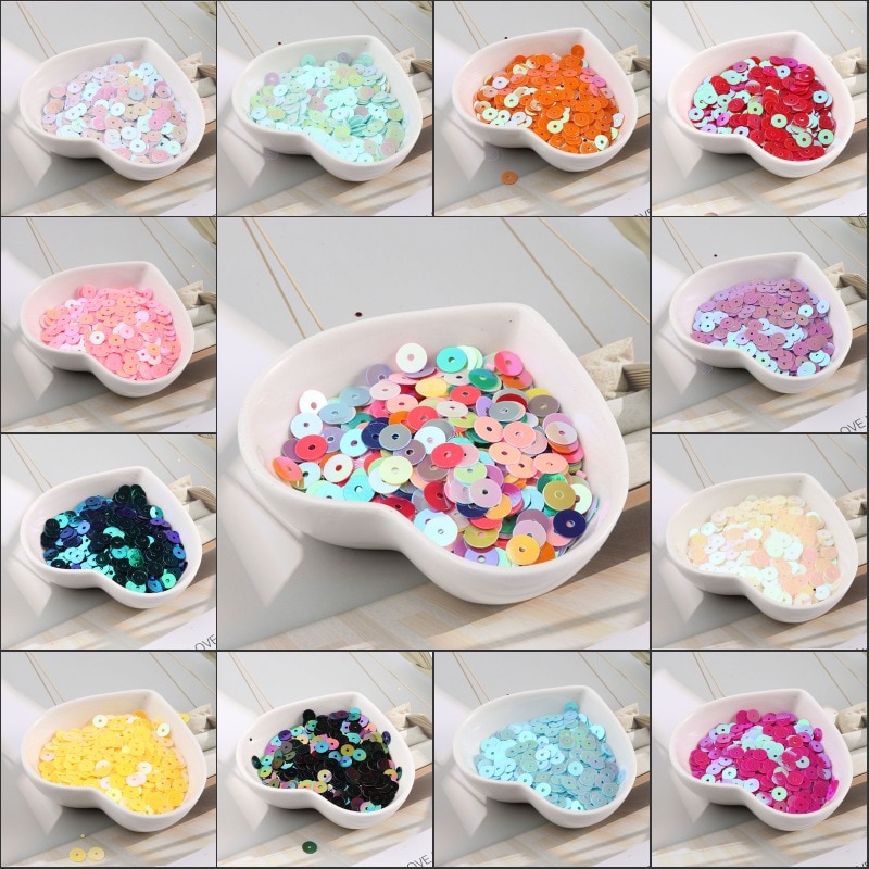 10 G/pak 4Mm-6Mm Platte Ronde Ab Kleur Losse Pailletten Pailetten Naaien Craft Diy Accessoires Voor Kleding lentejuelas Para Coser