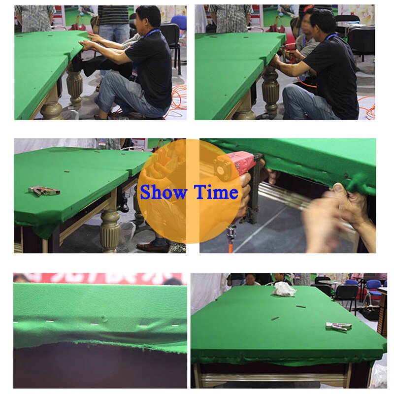 Green/Blue Snooker Billiard Cloth Pool Eight Ball Billiard Pool Table Cloth for American billiards Snooker Accessories 11ftX4.7f