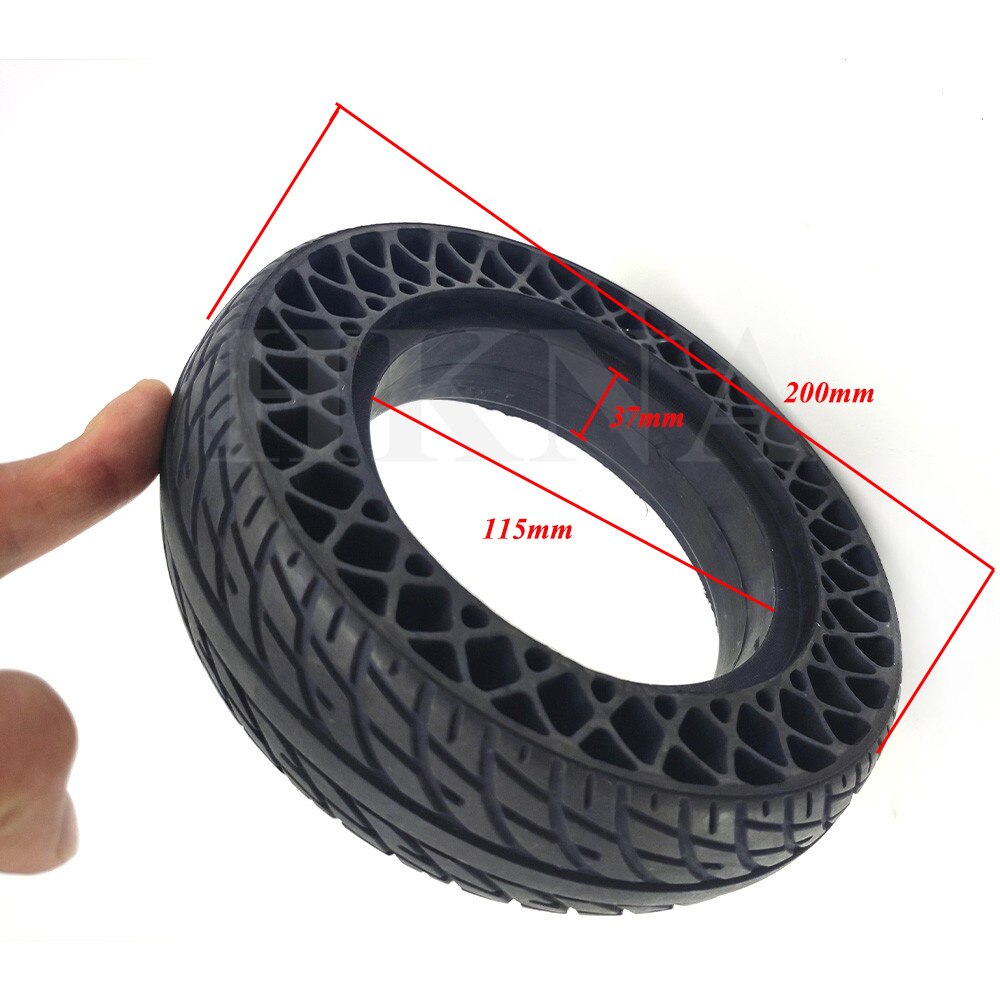 200 x 50 solide dæk slangeløse til elektrisk scooter balance bil 8 tommer eksplosionssikker huldæk høj elasticitet: 37 mm
