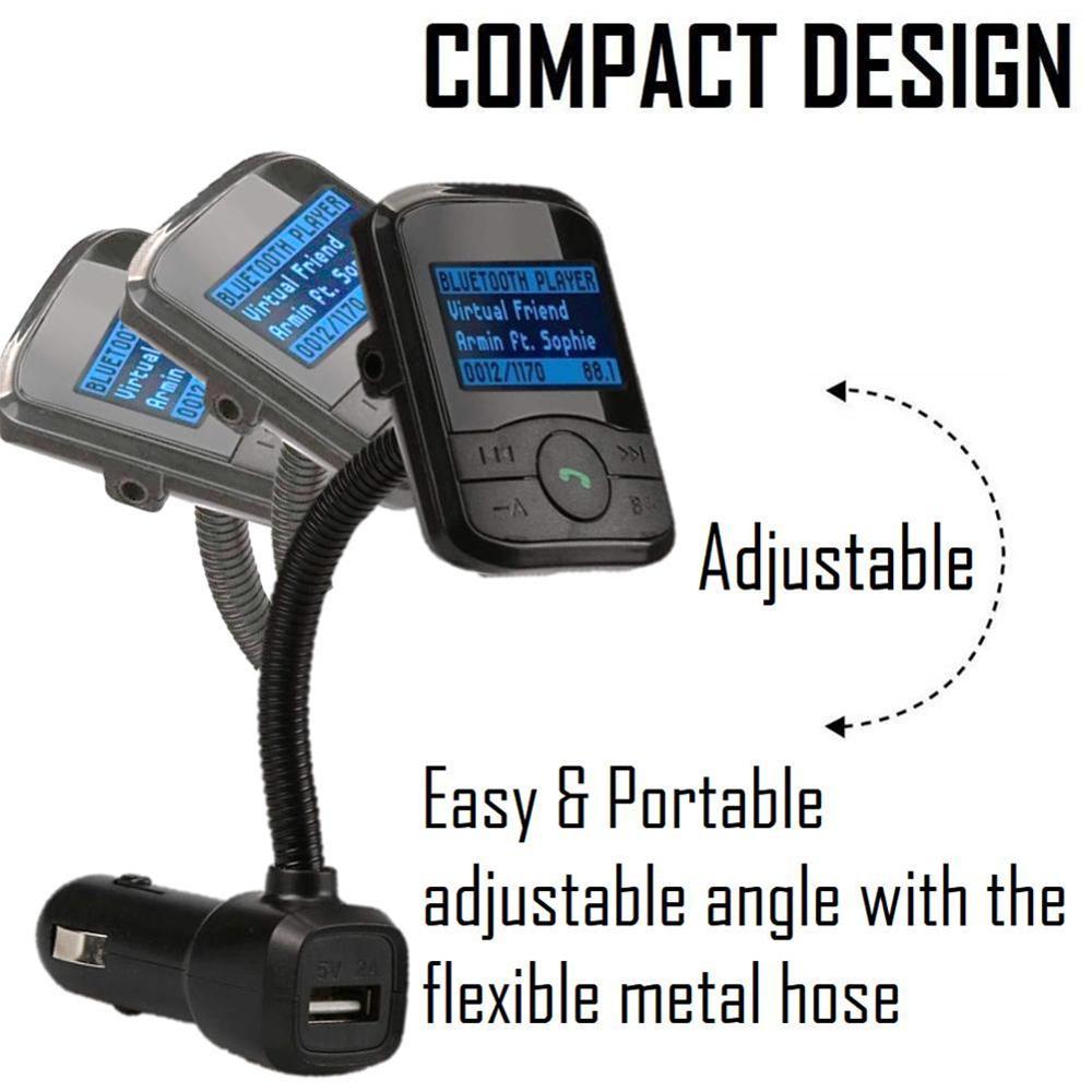 International Bluetooth FM Transmitter Car Mp3 player Handsfree Car Kit Radio Stereo Adapter In-car Bluetooth Receiver