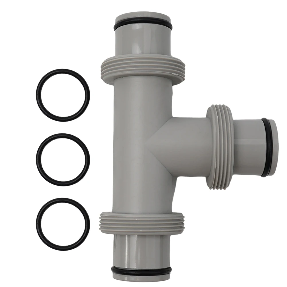 Connector Adapter Dual Split Voor Intex Onderdelen Slang Plunjerventiel Zwembadpompen Rubberen O-ringen Voor Tee T-gewricht Zwembad Deel: Default Title