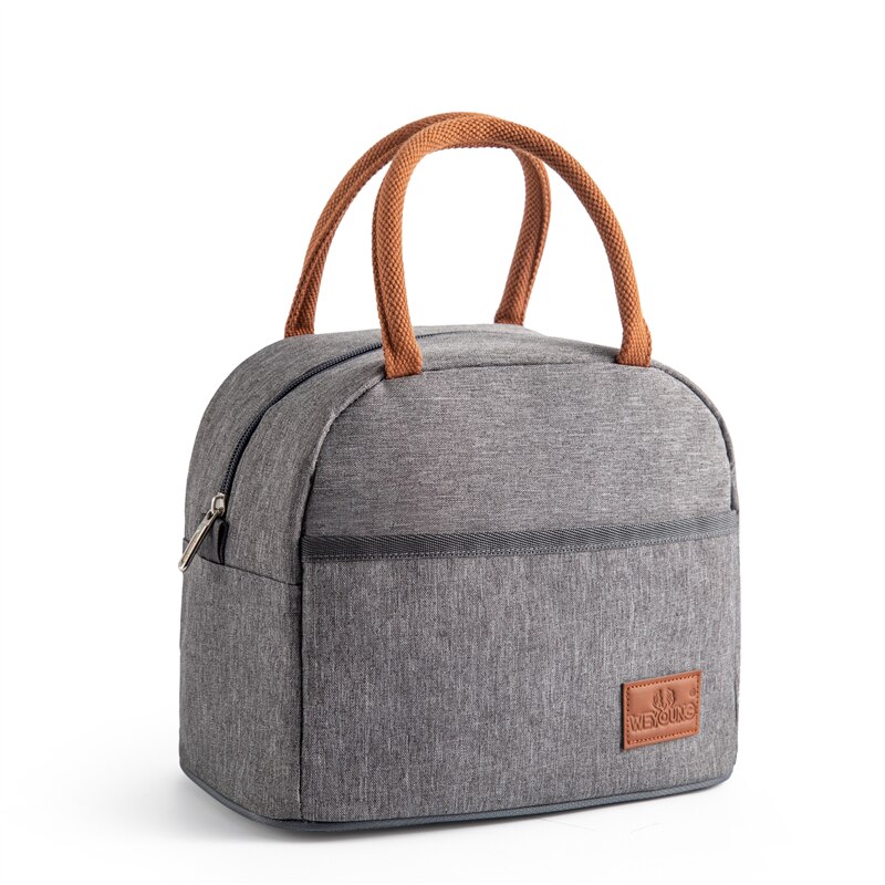 Eenvoudige En Stijlvolle Vrouw Mannen Cooler Geïsoleerde Thermo Lunchbox Bento Zak Voedsel Zak Picknick Tas: Default Title