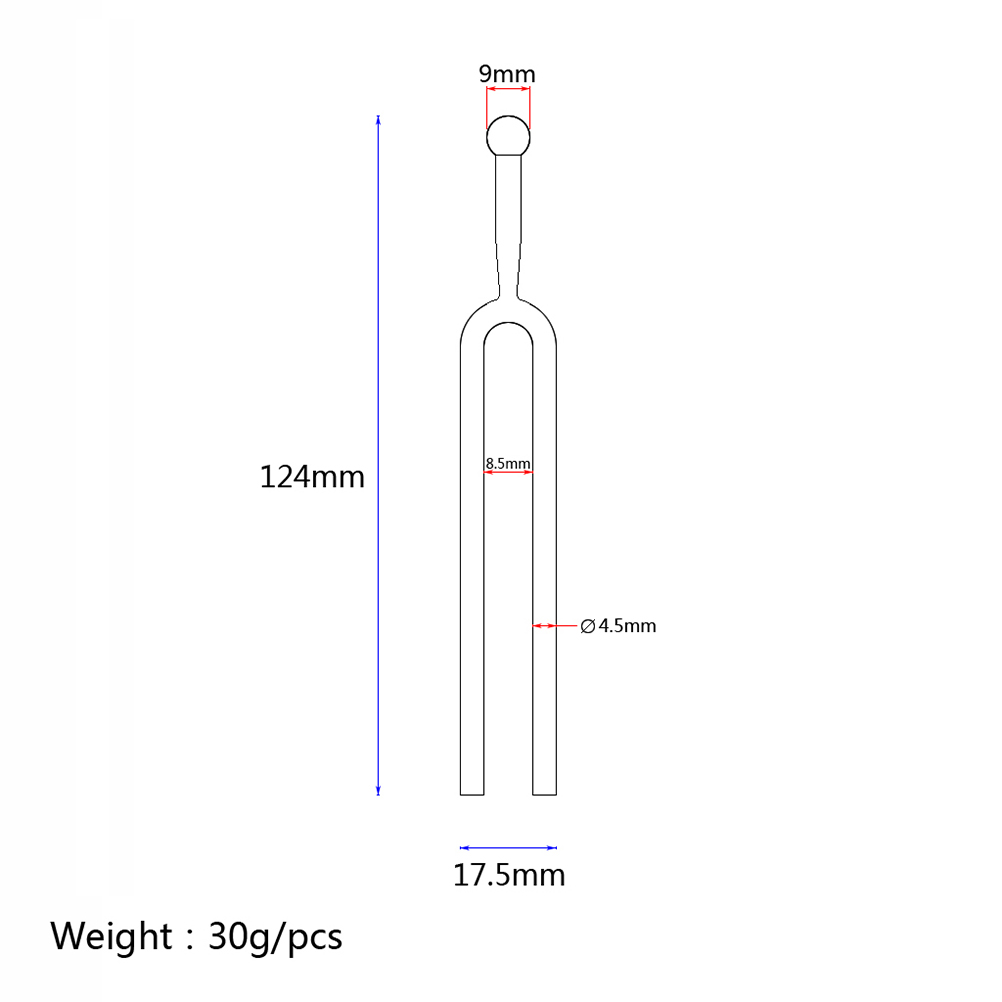 440Hz Tuning Fork A Tone Tuner Guitar Musical Instruments Accessory Durable Material Accurate Pitch Stringed