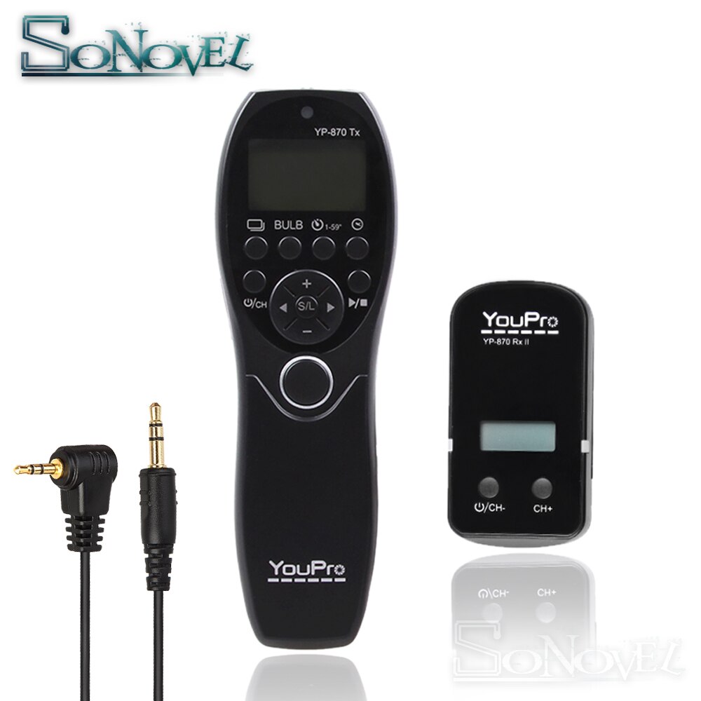 Mando a distancia con temporizador inalámbrico, 2,4G, para Canon EOS 1300D 800D 760D 750D 700D 650D 600D 200D 100D 77D 80D RS-60E3
