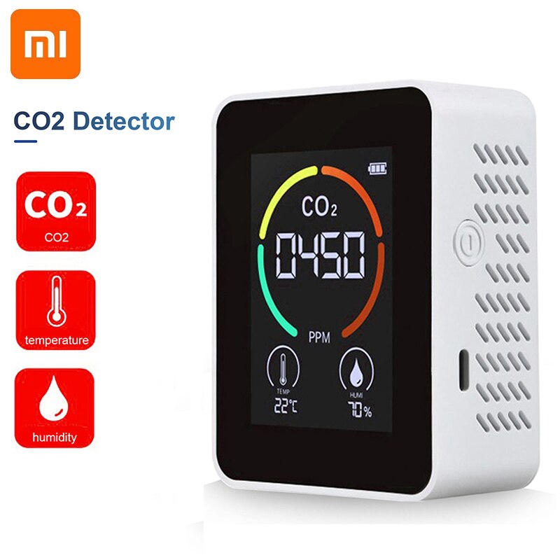 Xiaomi CO2 drinnen Meter Digital Luft Detektor Intelligente Luft Analyzer Haushalt CO2 Monitor Halbleiter erkennung