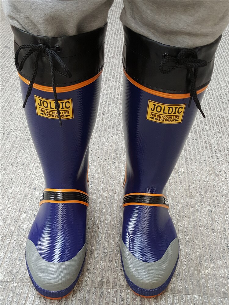 Rubber Waders White Race Big Size Wading Waterproof Long Boots Men Aqua Mud Rain Shoes Fishing Water Garden High Wellies