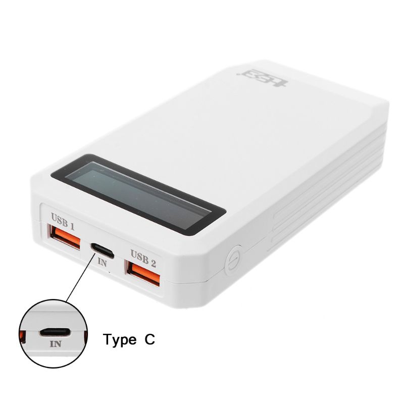 Keine Batterie Dual USB QC 3,0 + Typ C PD Ausgang 3x18650 Batterien DIY Power Bank Halter Fall schnelle Ladegerät Für Handy Tablet