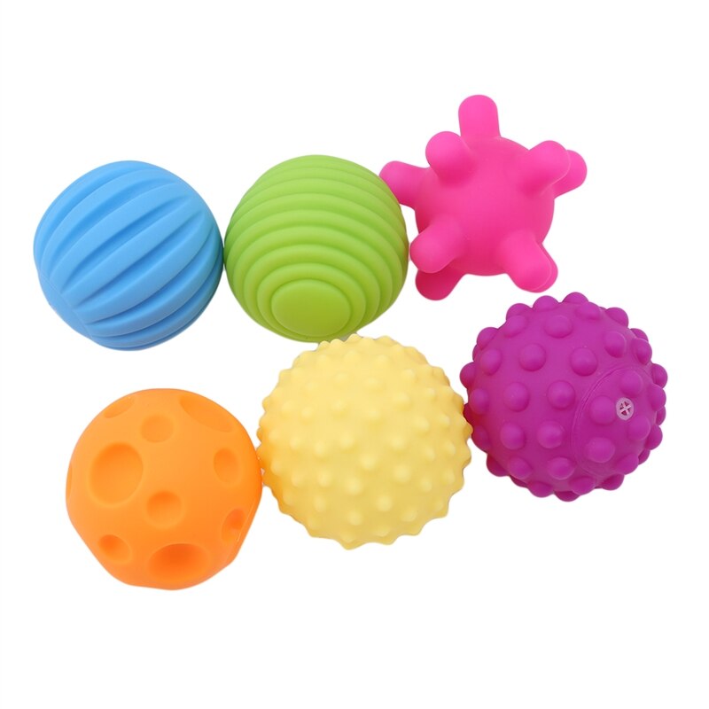 Multi Ball Set Develop baby's Tactile Senses Toy Baby Touch Hand Ball Toys Baby Training Ball Massage Soft Ball