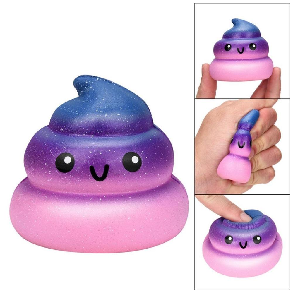 Clearance Items Slow Rising Toy Galaxy Poo Shape Fun Soft Squeeze Stress Reliever for Kid Adult