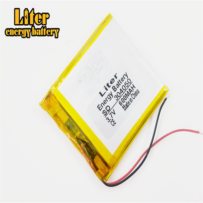 3.7V 600mAh litowo-polimerowa LiPo akumulator 304050 dla Mp3 MP4 GPS PSP DVD Vedio gra aparat inteligentny zegarek głośnik