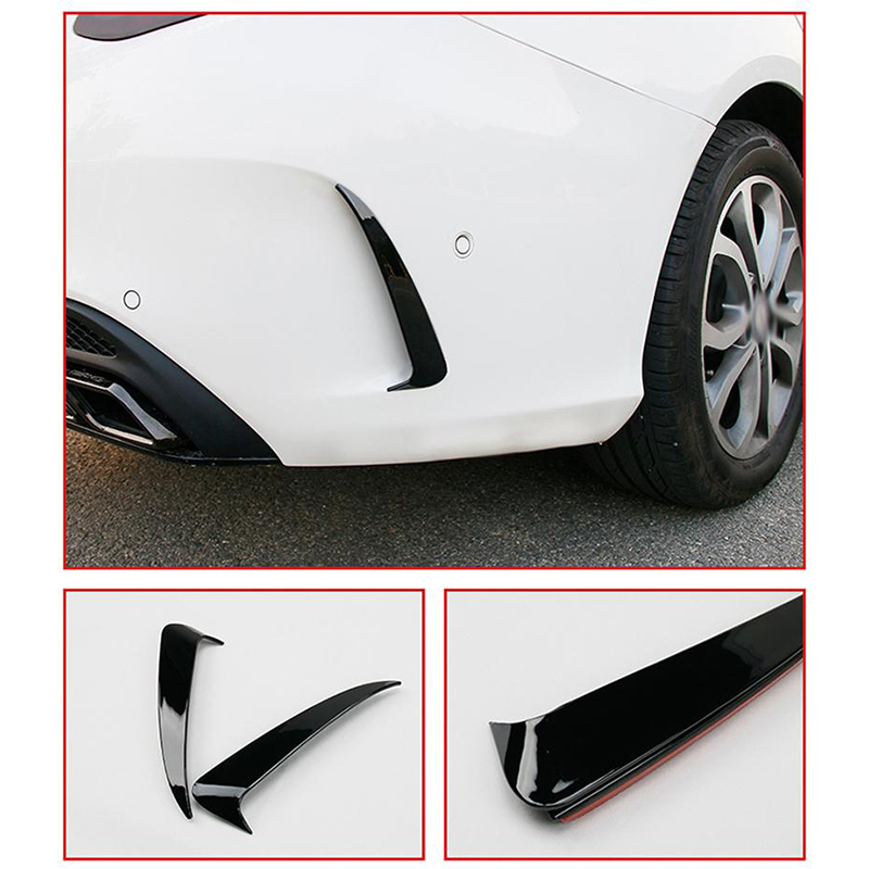 Rear Bumper Spoiler Air Vent Trim Cover Car Body Stickers Covers For For Benz C Class W205 C43 C63 Amg Black Car Acces