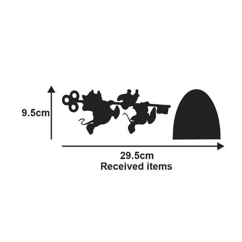 Mouse hole removable wall stickers, PVC wall decals, home cartoon wall stickers 20*7cm/30*10cm