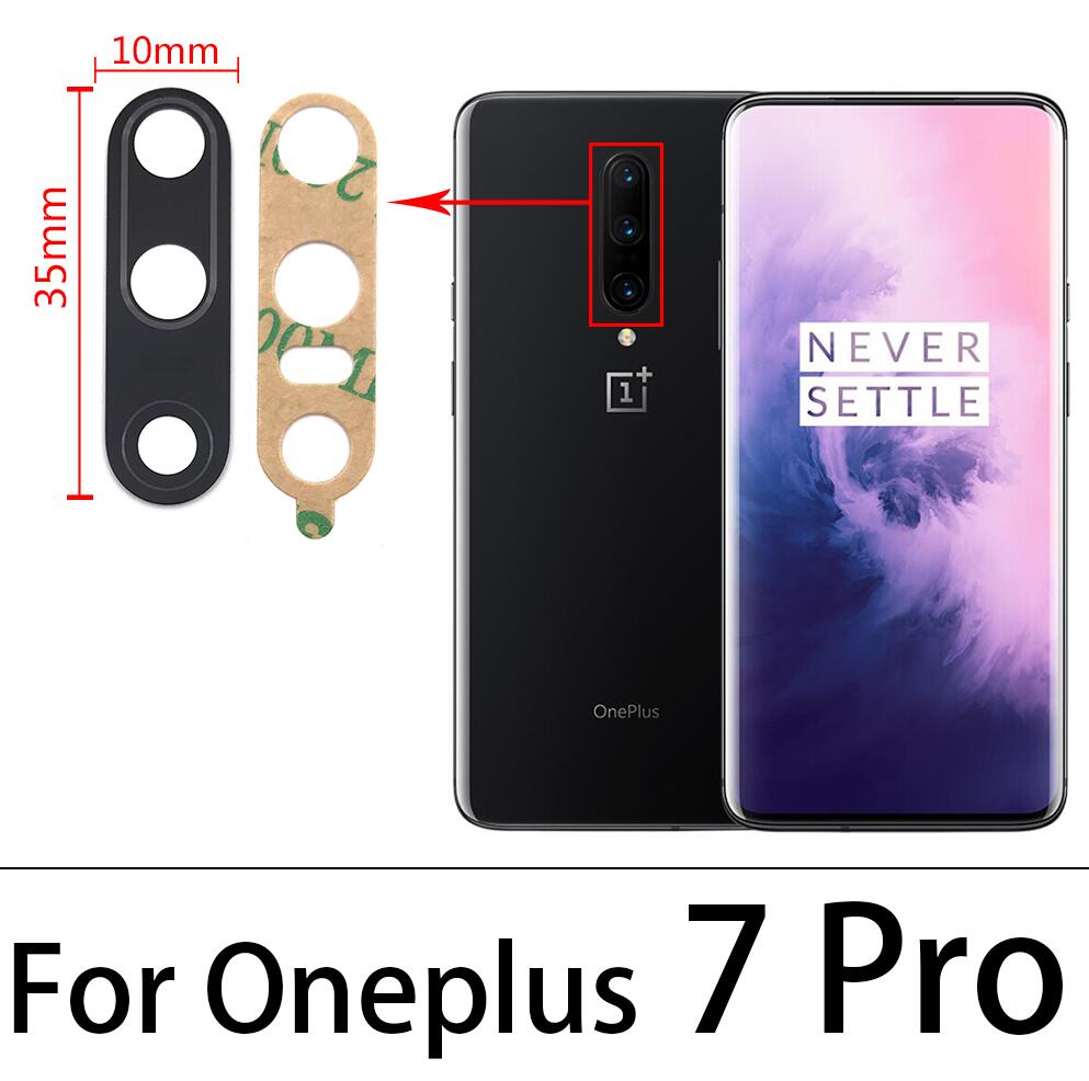Glass Lens With Glue Sticker For Oneplus 5 5T 6 6T 7 7T 8 8T Pro Nord 9 Pro Nord 100 Camera Glass Lens With Repair Parts: For Oneplus 7 Pro
