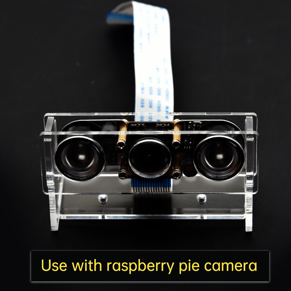 Raspberry Pi4B IR Camera Night Vision Focal Adjustable 5MP 1080P Fish Eye Wide Angle Camera Module Compatible with All RPI Board: Camera with  Holder