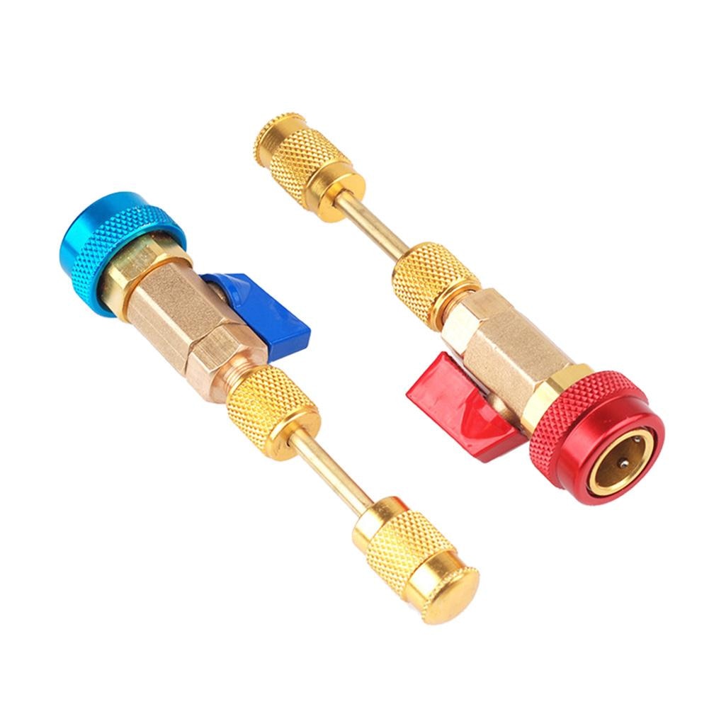 Equipo de aire acondicionado Universal para coche, válvula R134A, instalador de Extracción rápida con núcleo, herramienta de reparación de alta presión y baja presión