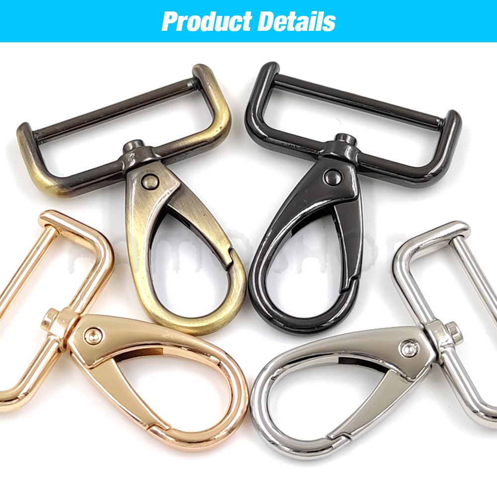 16/20/26/32/38mm Metal Detachable Snap Hook Trigger Clips Buckles Hooks For Leathercraft Strap Belt Keychain Webbing Pet Leash