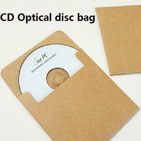 Sobres de papel Kraft Vintage, bolsa de CD de disco óptico, bolsa de DVD, bolsa de , sobre artesanal, 50 unids/lote