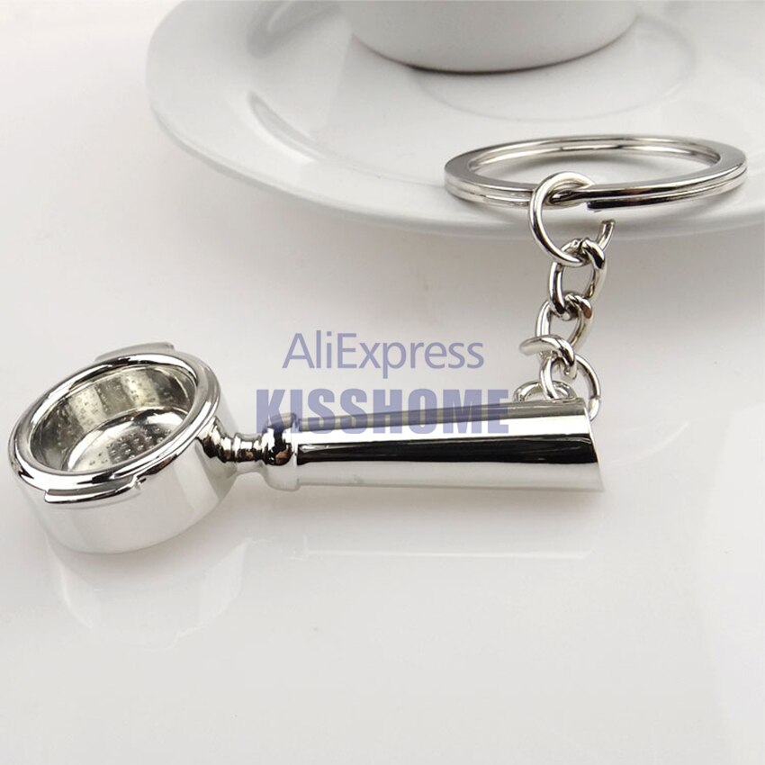 Barista Koffie Tamper Sleutelhanger - Espresso Accessoires - Draagbare Koffie - Metalen Handvat