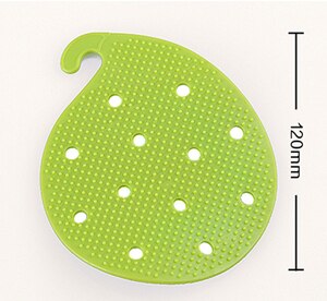 Escova de limpeza de frutas e vegetais, escova criativa de pvc para cozinha, acessórios para cozinha, 1 peça