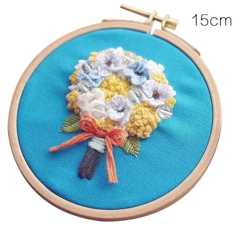 Piękne kwiaty 3D haftowane zestawy przechodzić szew akcesoria robić rękodzieła kreatywny DIY materiały robić haftu pakiet szycia wystrój