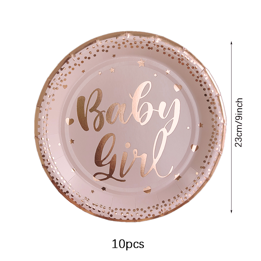 Verjaardag Wegwerp Servies Set Roze Rose Goud Witte Borden Kopjes Servetten Tafelkleed Meisje Verjaardagsfeestje Decoratie Baby Douche: green