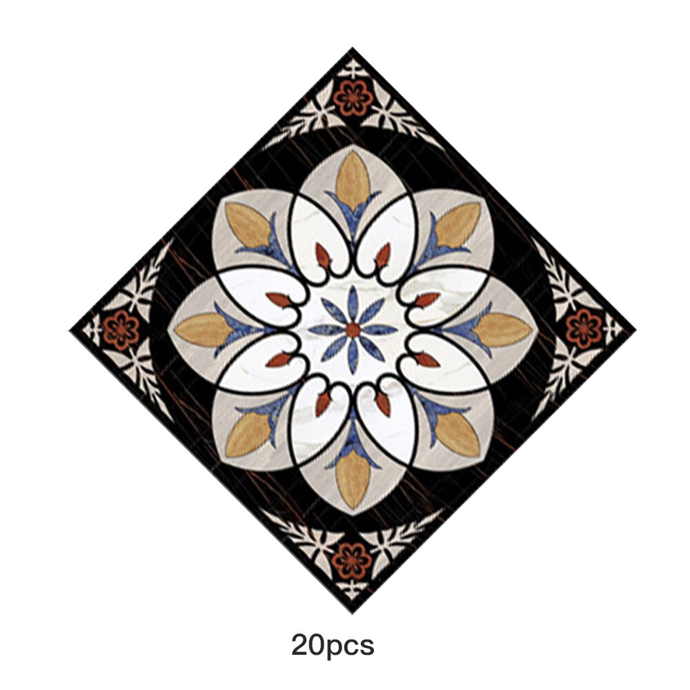 PVC Self Adhesive Ceramic Tile Sticker Waterproof Wall Sticker Art Diagonal Floor Stickers Kitchen House Decoration: 09