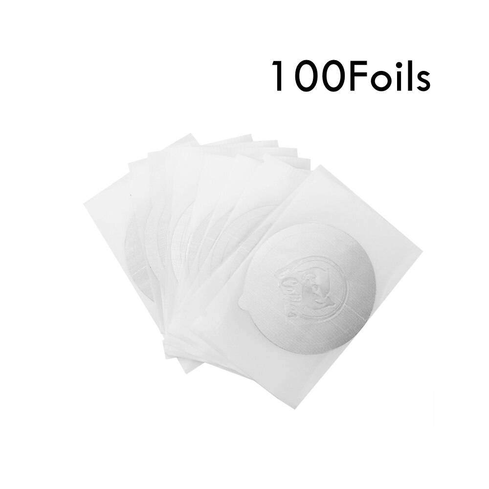 Refillable VertuoLine Coffee Capsules Pods, Reusable Vertuo Capsules Compatible For Nespresso Vertuo Coffee Machines: 100Foils