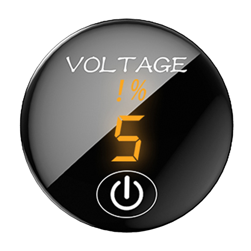LED Digital Voltmeter DC Digital Multimeter 5V-48V LED Digital display Volt Meter Gauge for Car Current Monitor Tester: Orange
