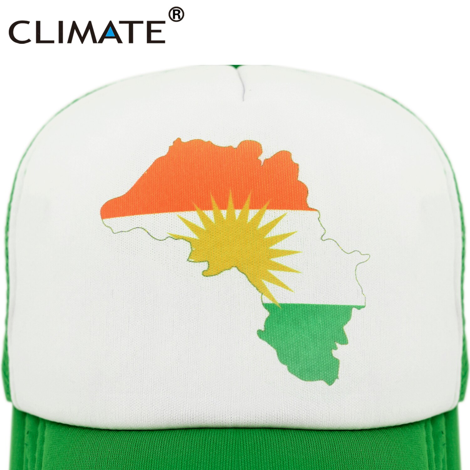 Clima Kurd Kurdistan Cap Kurds kurdistan Flag Map Trucker Cap verde all&#39;aperto Sport cappello Cap Cool Summer Mesh Cap uomo donna bambino