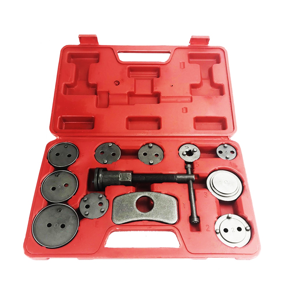 Universal 12pcs Auto Car Precision Disc Brake Caliper Wind Back Tool Kit Brake Pad Brake Pump Brake Piston Car Repair Tool Kit