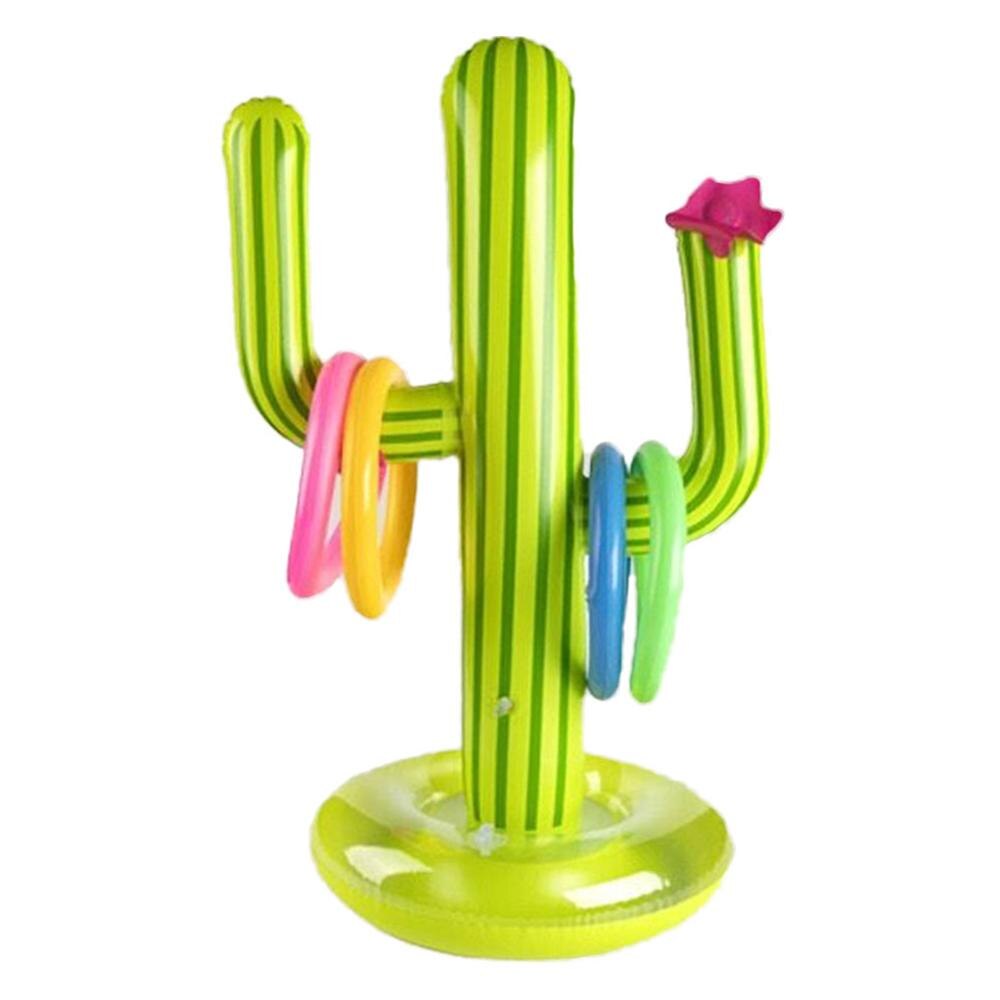 Cactus Inflatable Ring Toss Party Games Toys Floats Party Supplies Favors For Kids Teens Adults Inflatable Toys for Water Park: Default Title