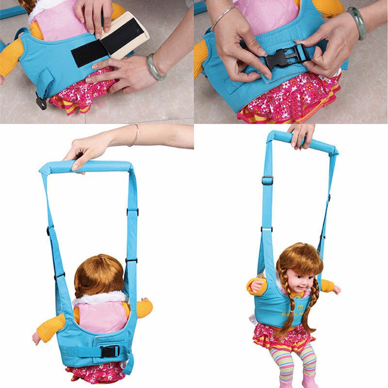 Schattige Baby Peuter Walk Peuter Veiligheid Harness Assistant Walk Leren Wandelen Baby Walk Assistent Riem