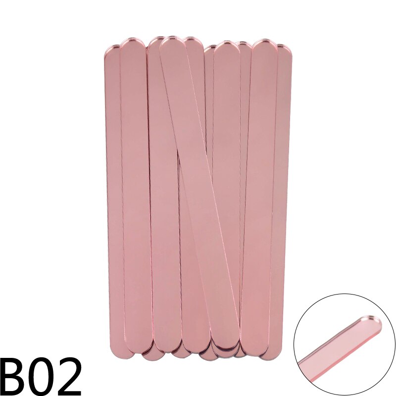 10pcs Acrylic Popsicle Stick Children's Homemade Crafts Ice Cream Stick Handmade Ice Cream Props For Summer Parties With Friends: B02