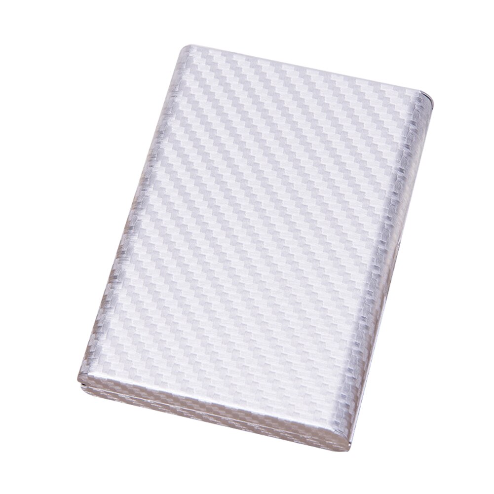 Anti Magnetische Beschermende Business Security Credit Kaarthouder Aluminium Case Portemonnee Opslag Mannen 6 Slots Doos Reizen Bank: Zilver